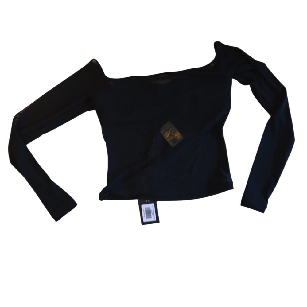 White Fox Boutique Black Long Sleeve Top